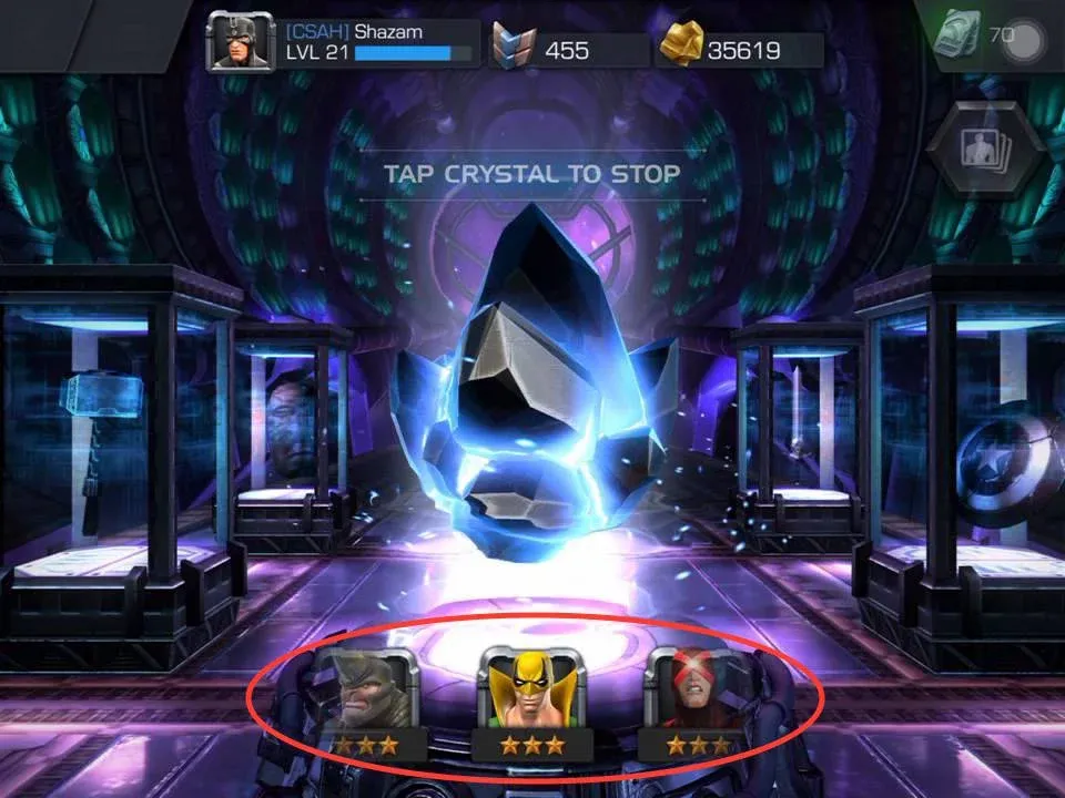 A rotating carousel of champions gives the player a sense of control when rolling for new champions